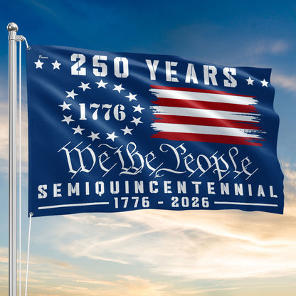 We The People 250 Canvas American Grommet Flag for 250th Anniversary