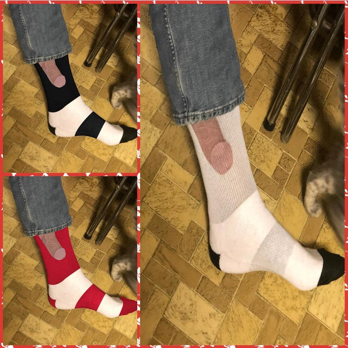 🔥(Beige+Black/White+Red/White)*2- (6 PAIRS & Each Only $5.16)