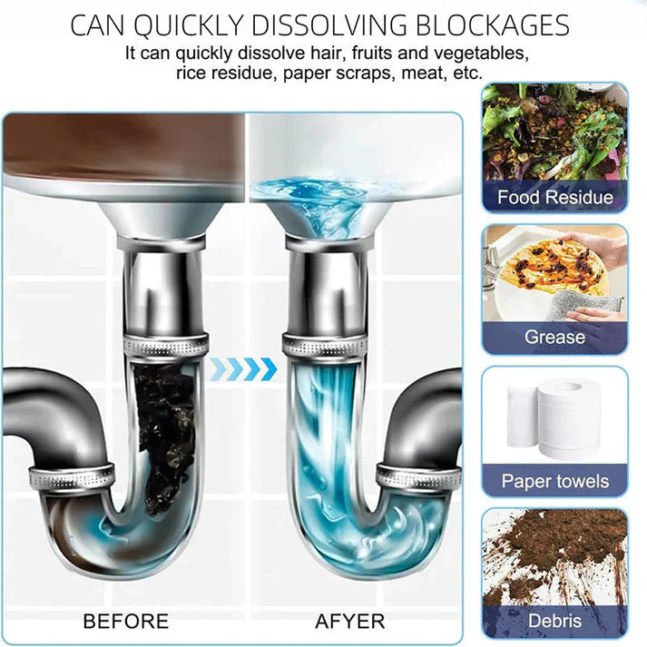 Multi-Use Powerful Drain-Clearing Cleaner