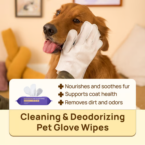 💥Early Eeaster Sale 50% Off🐶20pcs Deodorizing Pet Grooming Glove Wipes