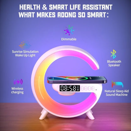 🎁Last Day Sale 49% OFF🔥3-in-1 Bluetooth Speaker Night Light with Wireless Charging