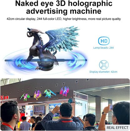 🏆Black Friday 60% OFF🎄3D Hologram LED Fan Projector-Free Shipping