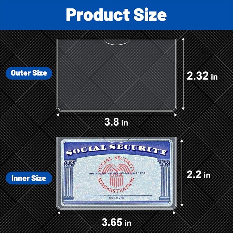 ✨Social Security Card Protector Sleeves