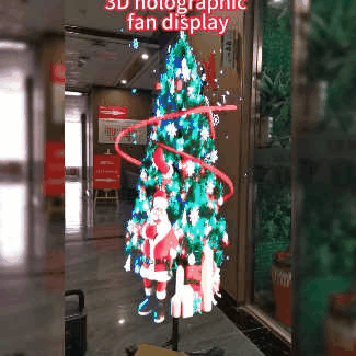 🏆Black Friday 60% OFF🎄3D Hologram LED Fan Projector-Free Shipping