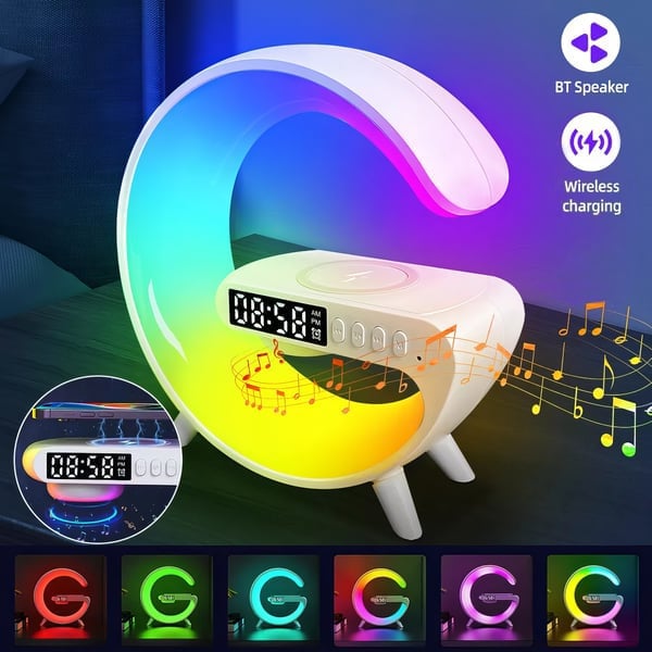 🎁Last Day Sale 49% OFF🔥3-in-1 Bluetooth Speaker Night Light with Wireless Charging