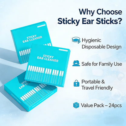 🔥Last Day 70% OFF💦  Sticky Ear Cleaning Sticks - Gentle, Visible Ear Care 👂
