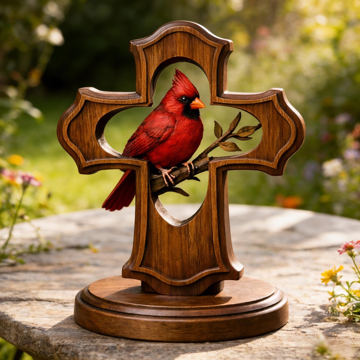 🔥Last Day 50% OFF - ❤️✝️Handcrafted Cardinal Cross Ornament
