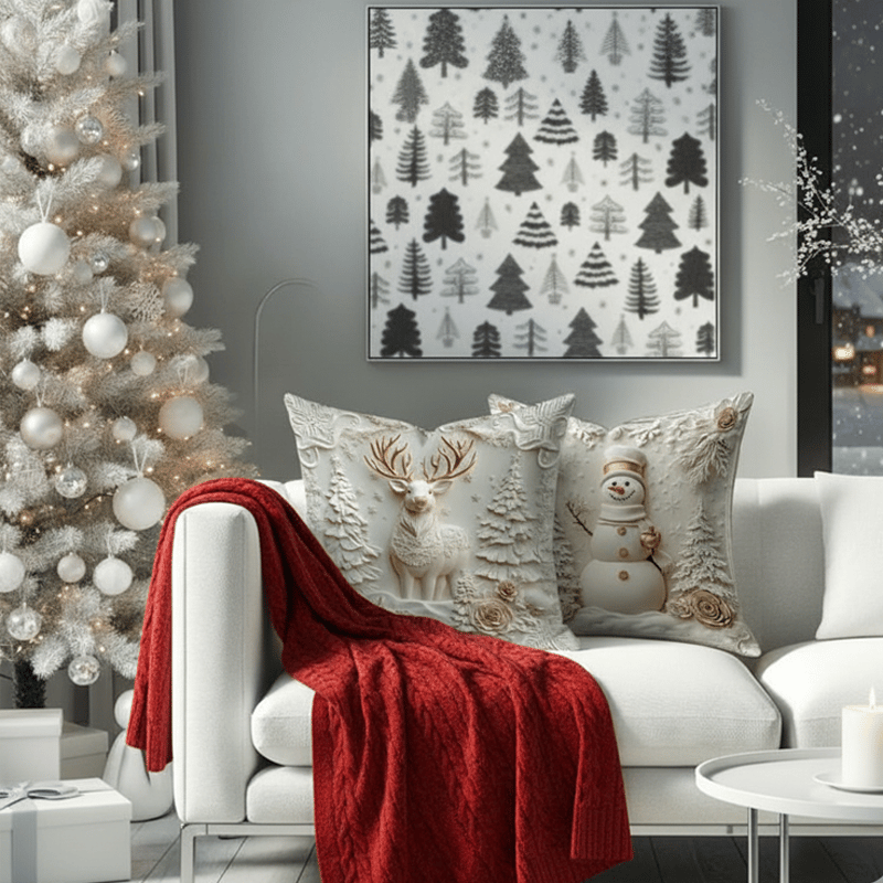 Christmas Themed Cushion Cover🔥🎁