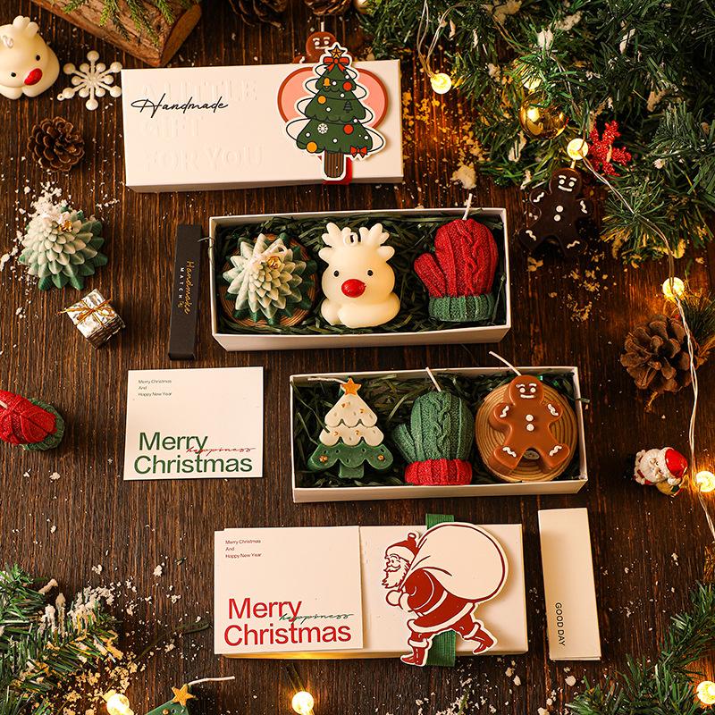 🎄🕯️Handmade Christmas Scented Candle Gift Set: A Festive Essential for Atmosphere & Gifting