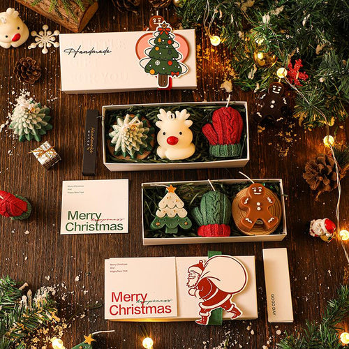 🎄🕯️Handmade Christmas Scented Candle Gift Set: A Festive Essential for Atmosphere & Gifting