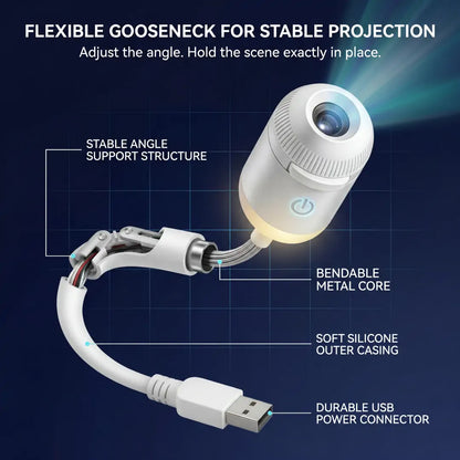 Comauo® NEXT-GEN SMART PROJECTION HD Smart Dynamic 5D Holographic Night Light Projector