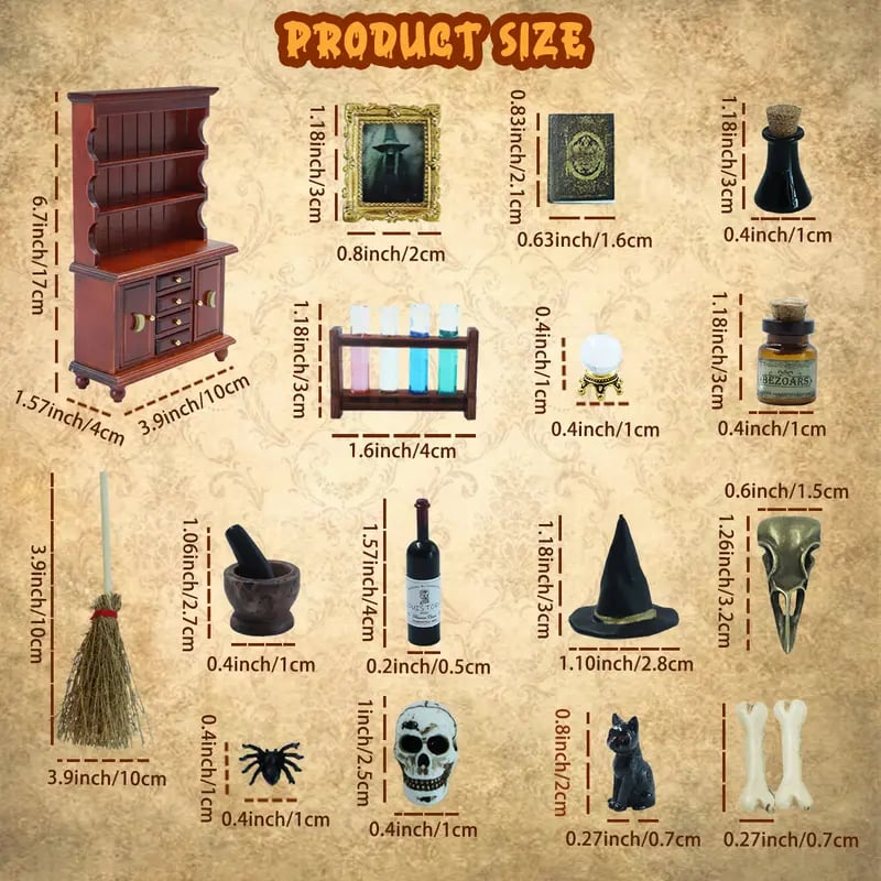 🔥Last Day 49% OFF - Dollhouse Miniatures 1/12 Scale Accessories