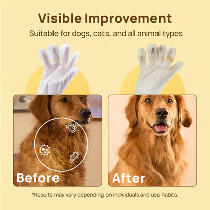 💥Early Eeaster Sale 50% Off🐶20pcs Deodorizing Pet Grooming Glove Wipes