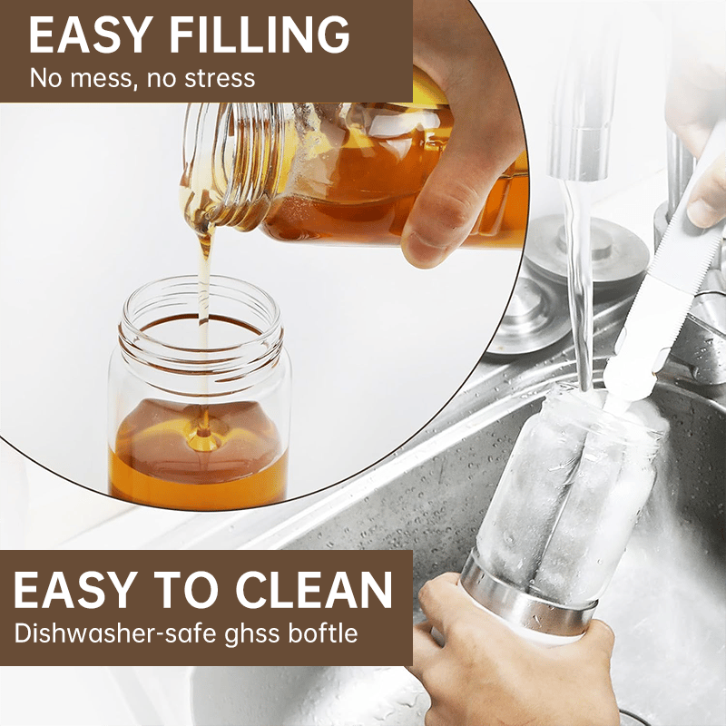 🔥 Hot Sale Discount 46% Off 🍯 Glass Honey Dispenser