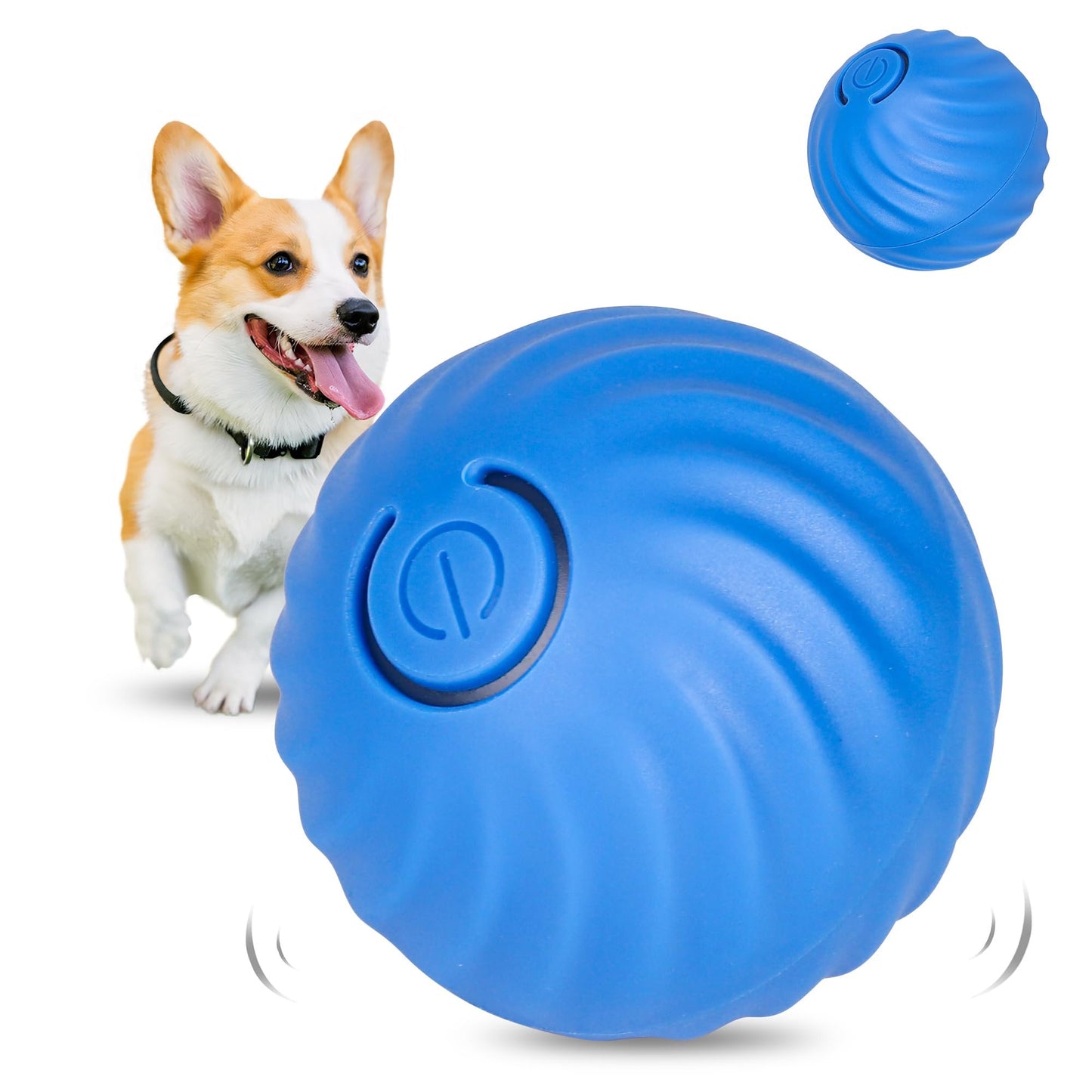 2pcs Smart Interactive Dog Toy Ball, Active Rolling Wicked Ball with Automatic Bouncing and Rotating for All Dogs