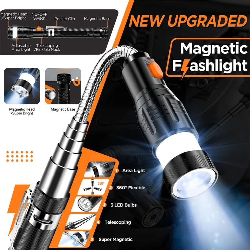 🎄 Telescoping Magnetic Pickup Tools – The Ultimate Gift for Every Guy This Christmas! 🎁