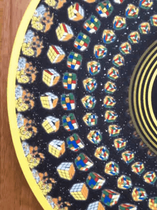 Animated Zoetrope Slipmat — 12′′ Optical Illusion Turntable Mat