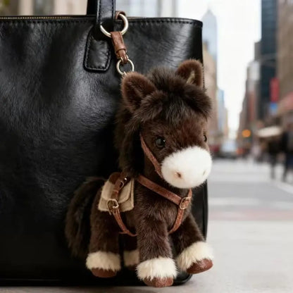 🔥LAST DAY BUY 2 GET 1 FREE🐎Ponytata Plush Pony Bag Charm and Keychain ✨2026 Year of the Horse Gift 🎁