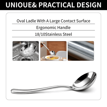 🍲 Stainless Steel Soup Spoon Set