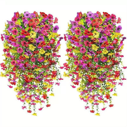 ⏳LAST DAY SPECIAL PRICE: $9.99!!🌷Outdoor cascading daisy and eucalyptus flowers – UV resistant