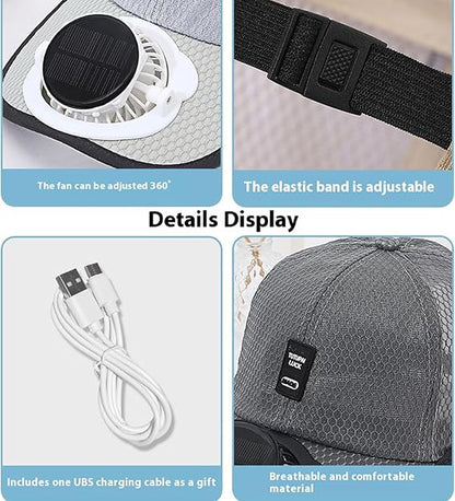 🔥Solar Rechargeable Peak Cap🧢