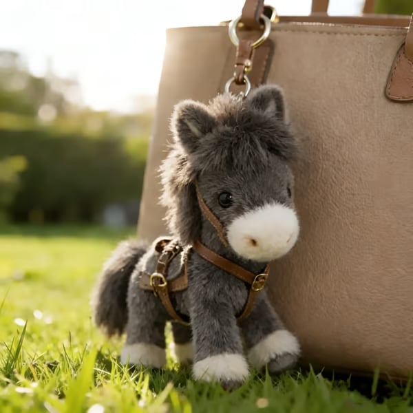🔥LAST DAY BUY 2 GET 1 FREE🐎Ponytata Plush Pony Bag Charm and Keychain ✨2026 Year of the Horse Gift 🎁