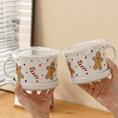 🎅Christmas Sale🎅25-oz Mug Meals w/ Lid-its