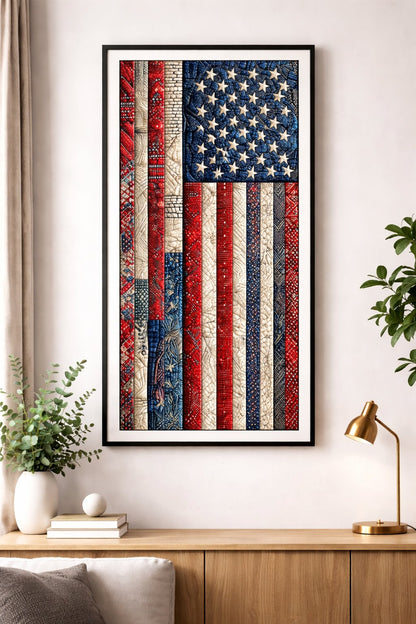 Beginner-Friendly!💎🇺🇸 American Flag DIY 5D Diamond Painting Kit❤️