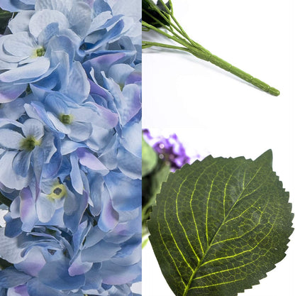 Hydrangea Artificial Flowers - UV Resistant Indoor & Outdoor Bushes