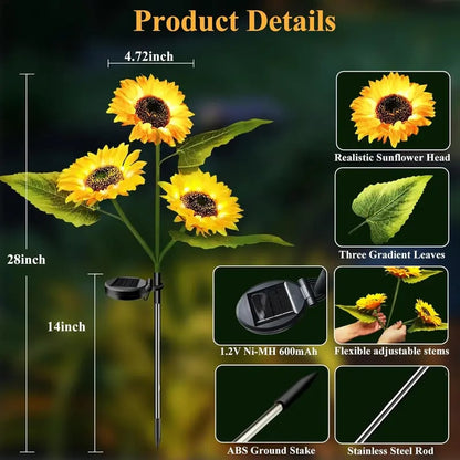 🌻Sunflower Solar Lights Outdoor Decor