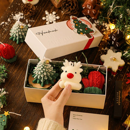 🎄🕯️Handmade Christmas Scented Candle Gift Set: A Festive Essential for Atmosphere & Gifting