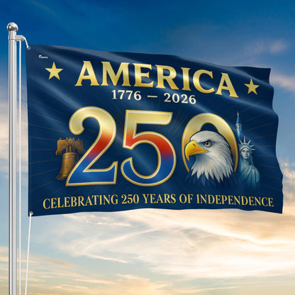 Flagwix American Flag - America 250th Anniversary Grommet Flag for Patriotic Decor