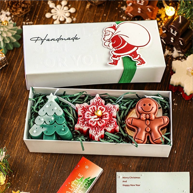 🎄🕯️Handmade Christmas Scented Candle Gift Set: A Festive Essential for Atmosphere & Gifting