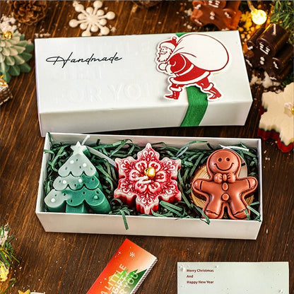🎄🕯️Handmade Christmas Scented Candle Gift Set: A Festive Essential for Atmosphere & Gifting