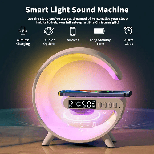 🎁Last Day Sale 49% OFF🔥3-in-1 Bluetooth Speaker Night Light with Wireless Charging