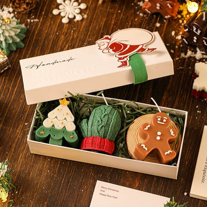 🎄🕯️Handmade Christmas Scented Candle Gift Set: A Festive Essential for Atmosphere & Gifting