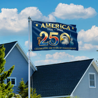 Flagwix American Flag - America 250th Anniversary Grommet Flag for Patriotic Decor
