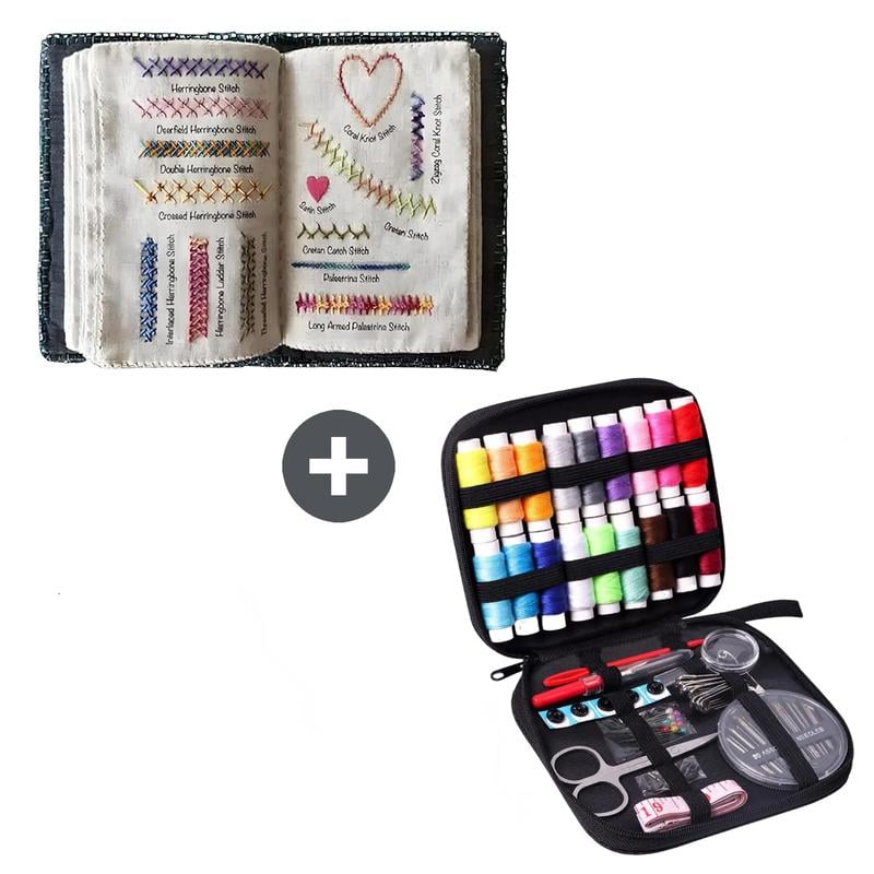 🔥LAST DAY SALE 60% OFF 🌈Beginner-Friendly💕 Embroidery Stitch Book