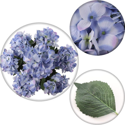 Hydrangea Artificial Flowers - UV Resistant Indoor & Outdoor Bushes