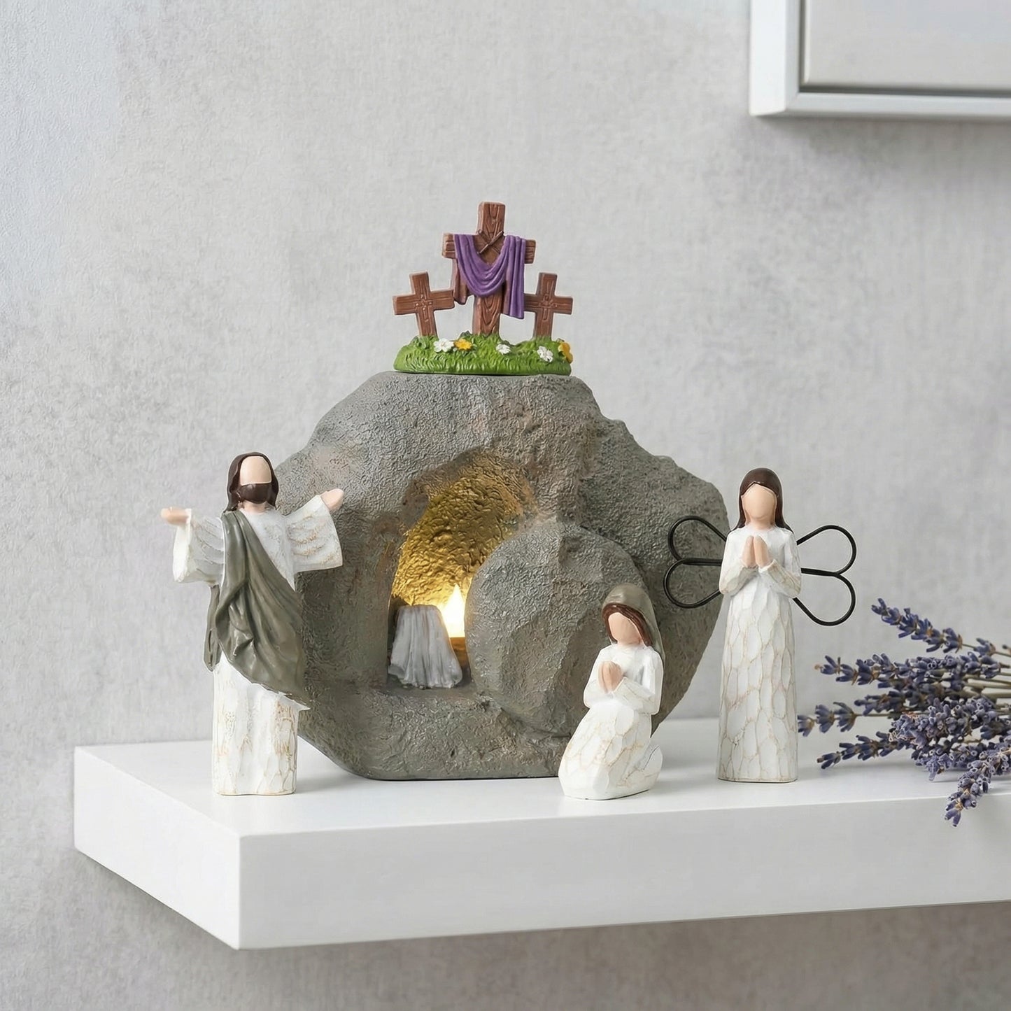 Resurrection Light Empty Tomb Easter Scene