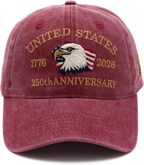 🔥🔥 USA 250th Anniversary Limited Edition Hat+ Free Commemorative Pin🦅 Limited Release🎆 Honor 250 Years of Freedom