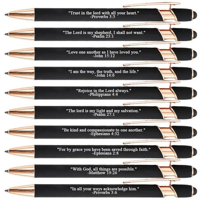 💕49% OFF❤️🙌Find Daily Strength: Premium Comfort Bible Verse Pens – 10pcs (Gift Set)