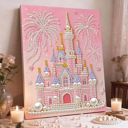 🏰✨DIY Beaded Art Kit - Castle Pearl Painting❤️‍🔥