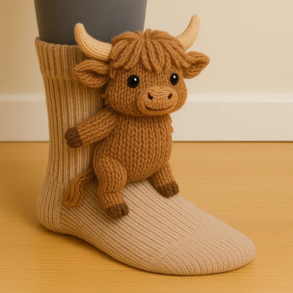 🎁 Last Day 50% OFF – Cozy 3D Knit Animal Socks, Cute & Comfy for You or a Lovely Gift 💝