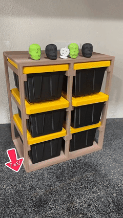 🔥🔥Black Friday bestsellers🎁3D Printed Mini Storage Racks and Yellow Storage Boxes