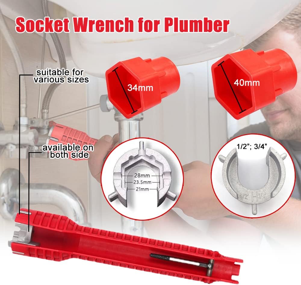 🔥Last Day 49% OFF🔧14-IN-1 Multi-Functional Sink Wrench