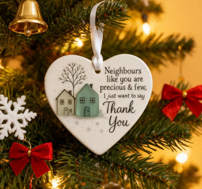 🎄Christmas Sales 49% OFF 💝"Thank You Neighbours" Heart - Shaped Ornament
