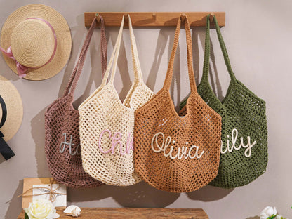 Personalized beach tote bags