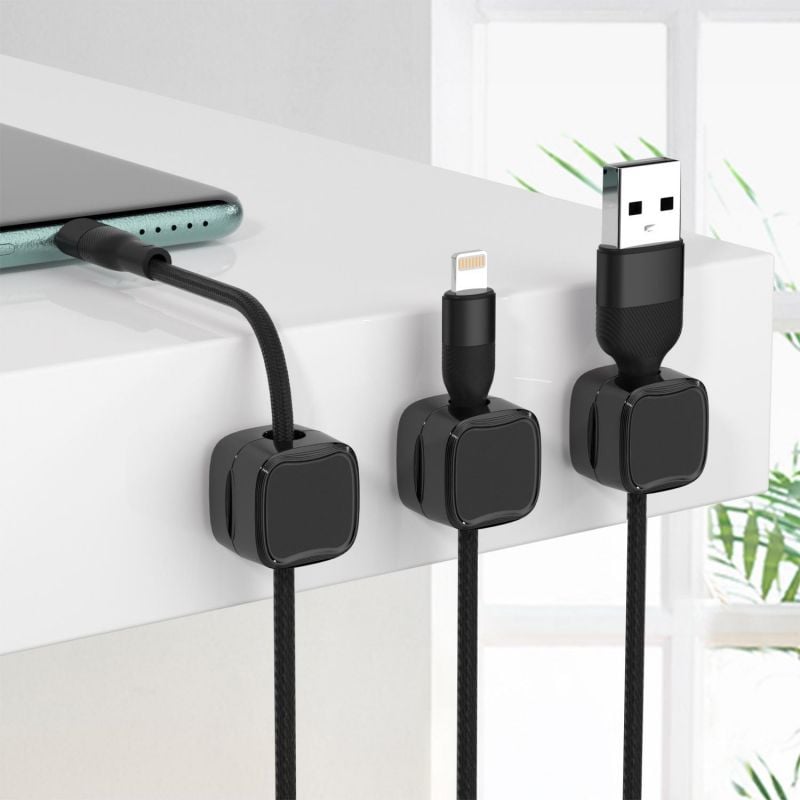 🔥BUY MORE SAVE MORE—Magnetic Cord Organizer, Easy Secure Adhesive Cable Management