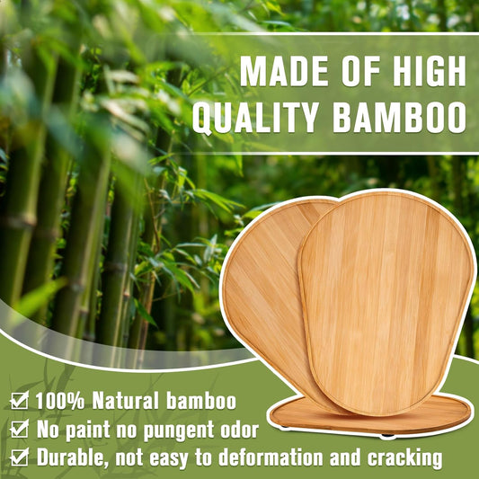 🔥 Handmade Bamboo Mixer Mobile Tray, Waterproof, Anti-Slip & Corrosion-Resistant